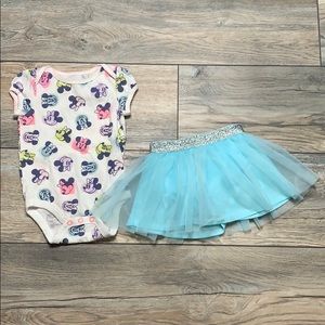 Disney baby onesie and tutu